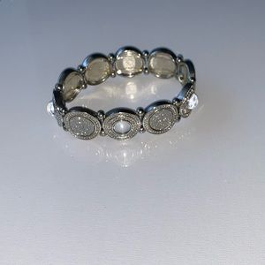 Silver, sparkly bracelet